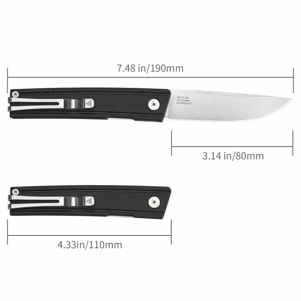 SRM Knives 401LC-GB Gent Flipper 10Cr15CoMoV G10 Griff