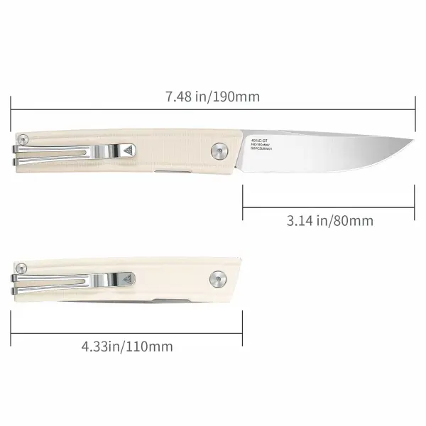 SRM Knives 401LC-GT Gent Flipper 10Cr15CoMoV G10 Griff