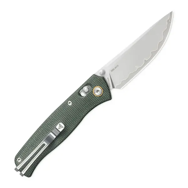 SRM Knives 255L-MG3 Medal Ambi Lock Folder Micarta Griff 140Cr Laminatstahl
