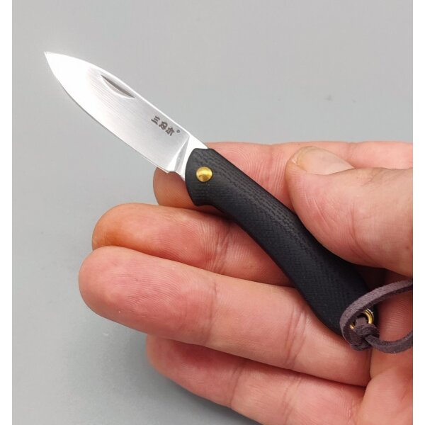 Sanrenmu Micro Slip 328S-GB 4Cr13 Stahl G10 black