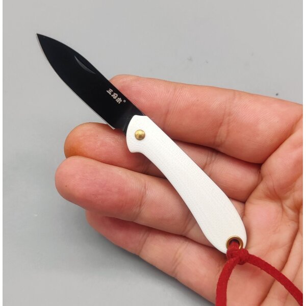 Sanrenmu Micro Slip 328S-GT 4Cr13 Stahl G10 white
