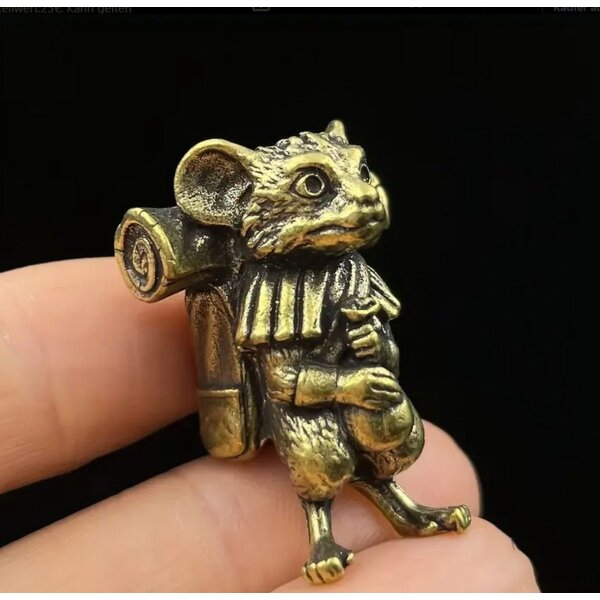 Bead Anhänger Explorer Animal Tier wandern Schlüsselanhänger aus Messing EDC
