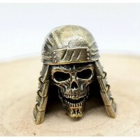 Bead Anh&auml;nger Skull Warrior Krieger Totenkopf Helm...