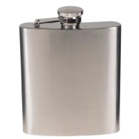 Fox Outdoor Flachmann aus Edelstahl chrom matt 8 OZ=225 ml