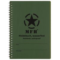 MFH Meldebuch Schreibblock wasserfest großmit...