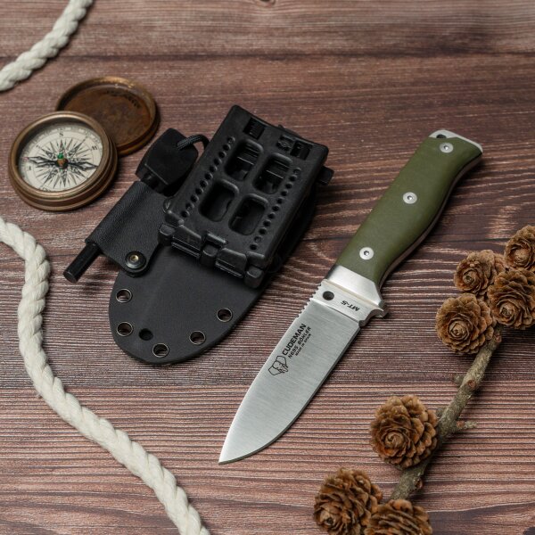 Cudeman Messer MT-5 N695 Stahl G10 Bushcraft Kydexscheide