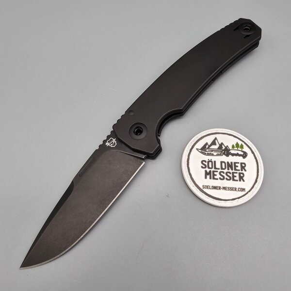 Oberland Arms Sepp by lionSTEEL Vollintegral Titan schwarz black mit schwarzem Etui