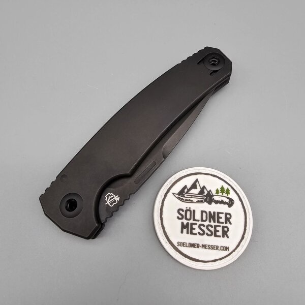 Oberland Arms Sepp by lionSTEEL Vollintegral Titan schwarz black mit schwarzem Etui