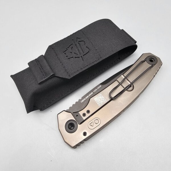 Oberland Arms Sepp by lionSTEEL Vollintegral Titan Bronze  mit schwarzem Etui