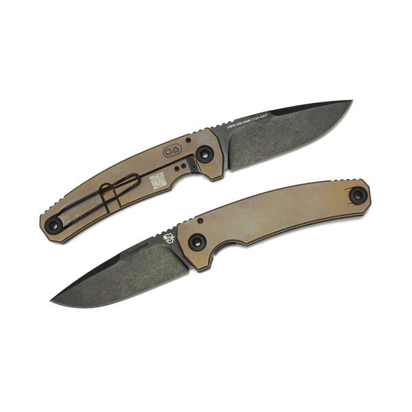 Oberland Arms Sepp by lionSTEEL Vollintegral Titan Bronze  mit schwarzem Etui