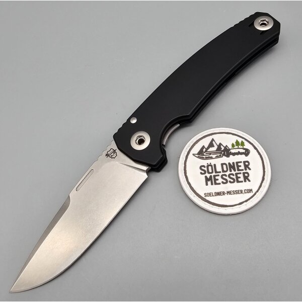 Oberland Arms Sepp by lionSTEEL Alu Vollintegral Aluminium schwarz black mit schwarzem Etui