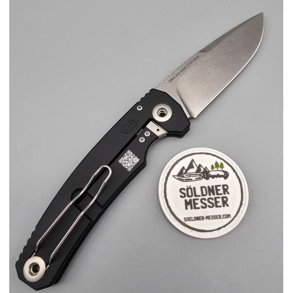 Oberland Arms Sepp by lionSTEEL Alu Vollintegral Aluminium schwarz black mit schwarzem Etui