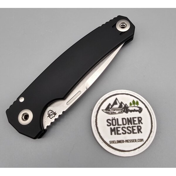 Oberland Arms Sepp by lionSTEEL Alu Vollintegral Aluminium schwarz black mit schwarzem Etui