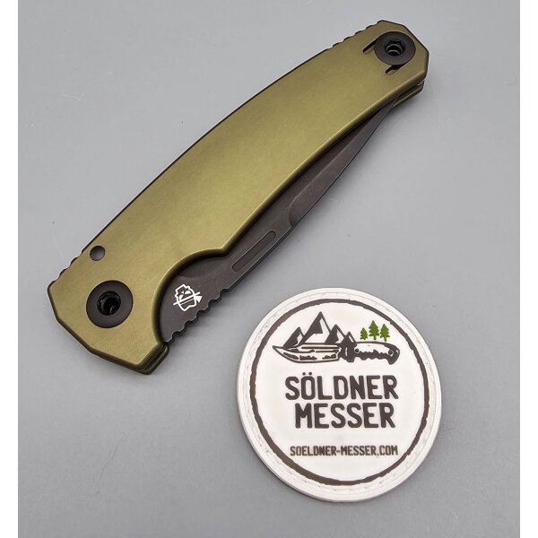 Oberland Arms Sepp by lionSTEEL Alu Vollintegral Aluminium grün green mit schwarzem Etui