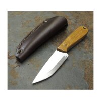 Brisa Necker 70 Sc EDC Messer 12C27 Stahl Mustard Micarta...