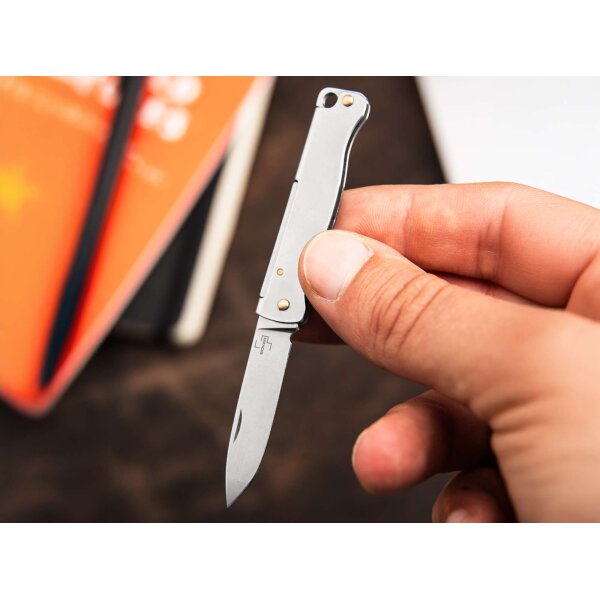 Böker Plus Atlas Mini 12C27 Stahl Edelstahl Slipjoint 01BP0024
