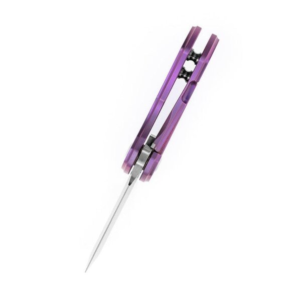 Kansept Knives Mini Korvid Flipper by Koch Tools Purple Lila Titanium Handle und Klinge aus CPM-S35VN