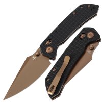 Kansept Tenable Knives Fenrir Cross Bar Lock Black G10...