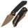 Kansept Tenable Knives Fenrir Cross Bar Lock Black G10 Griff Rose Gold Coated Nitro-V Klinge Sparrow Design