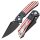 Kansept Tenable Knives Fenrir Cross Bar American Flag G10 Griff Blackwashed Nitro-V Klinge Sparrow Design