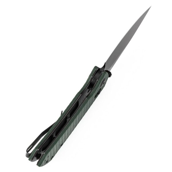 Kansept Tenable Knives Fenrir Cross Bar Green Grün G10 Griff Blackwashed Nitro-V Klinge Sparrow Design
