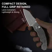 Kizer Mini Bulldog Nitro-V Micarta Clutch Lock Folder