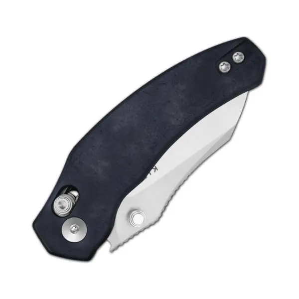 Kizer Mini Bulldog Nitro-V Blue Richlite Clutch Lock Folder