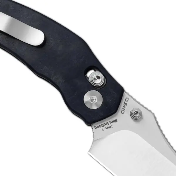 Kizer Mini Bulldog Nitro-V Blue Richlite Clutch Lock Folder