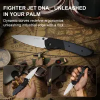 Kizer Spitfire Folder 14C28N Stahl Aluminium / Richlite