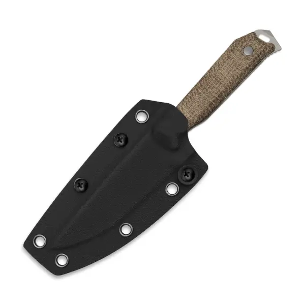 Kizer Begleiter Fix Outdoormesser 3V Stahl Burlap Micarta