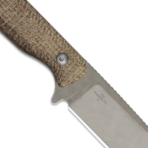 Kizer Begleiter Fix Outdoormesser 3V Stahl Burlap Micarta