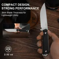 Kizer Begleiter Fix Outdoormesser AEB-L Stahl Burlap G10