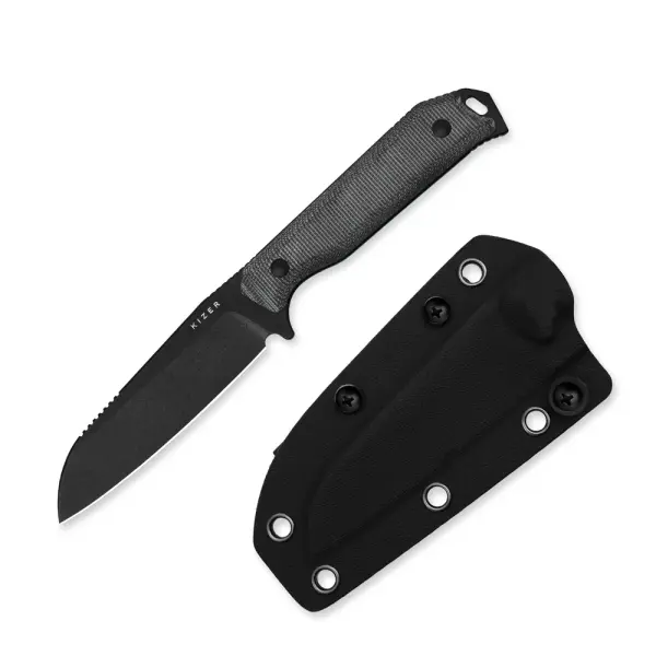 Kizer Begleiter Fix Outdoormesser 3V Stahl Micarta Kydexscheide