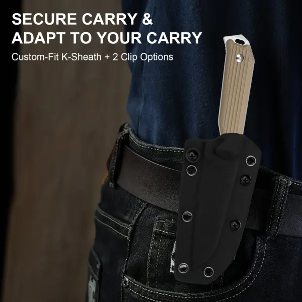 Kizer Begleiter Fix Outdoormesser AEB-L Stahl G10 Coyote