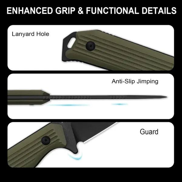 Kizer Begleiter Fix Outdoormesser AEB-L Stahl G10 OD Green