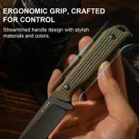 Kizer Begleiter Fix Outdoormesser AEB-L Stahl G10 OD Green