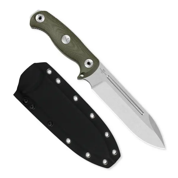 Kizer Drop Bear Fix 7 Outdoormesser AEB-L Stahl Micarta