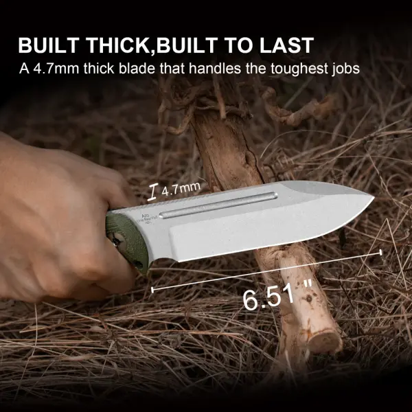 Kizer Drop Bear Fix 7 Outdoormesser AEB-L Stahl Micarta