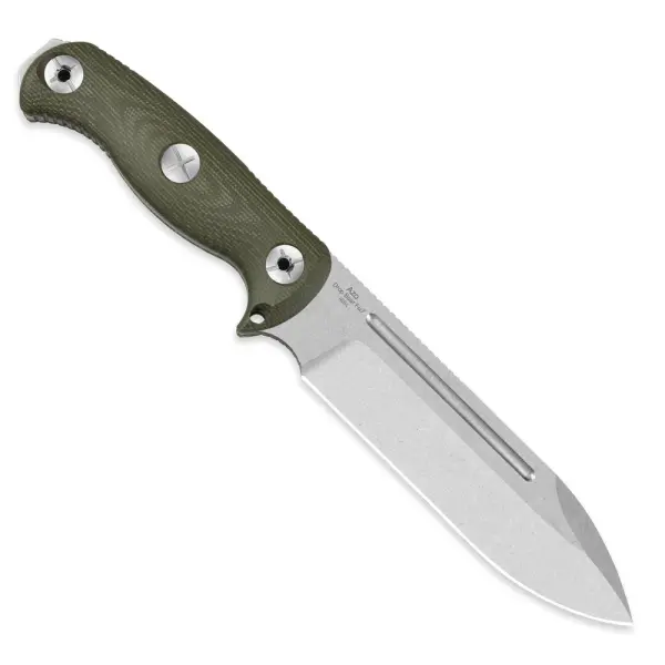 Kizer Drop Bear Fix 7 Outdoormesser AEB-L Stahl Micarta