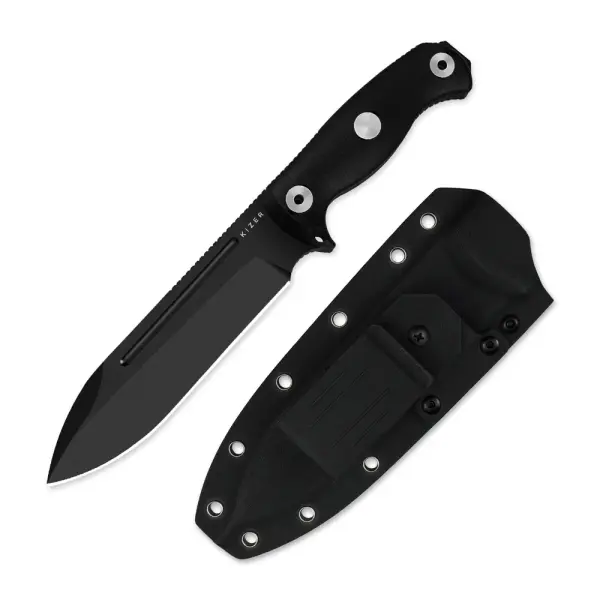 Kizer Drop Bear Fix 7 Outdoormesser 1095 Stahl G10