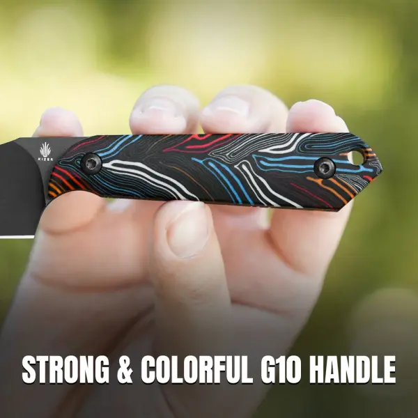 Kizer Harpoon Mini CPM-3V Stahl Damascus G10