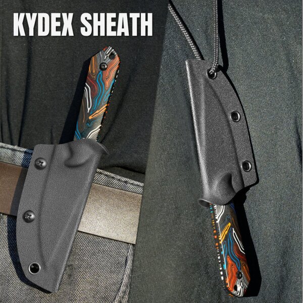 Kizer Harpoon Mini CPM-3V Stahl Damascus G10