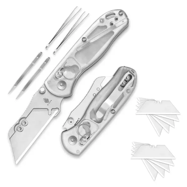 Kizer Drop Bear Utility SK5 & 5Cr15 Stahl Acryl Clutch Lock