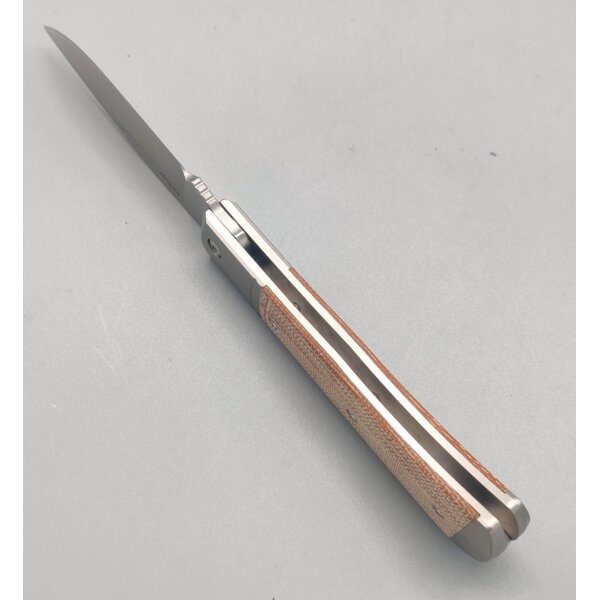 Kizer Trestle Slipjoint 14C28N Stahl Titan / Micarta Gentleman Knife