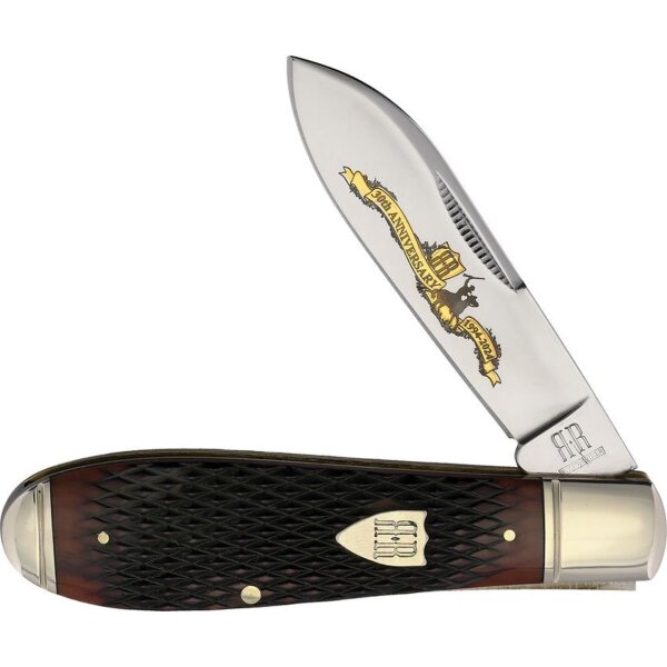 Rough Ryder Rider 30th Anniversary Teardrop Jack Limited Edition zum 30. Jubiläum in Sammlerbox Taschenmesser mit braunem Knochen RR2628