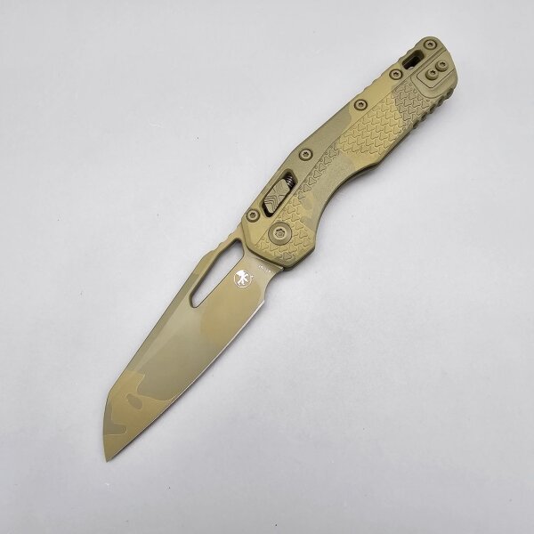 Microtech MSI Ram-Lok M390MK Stahl und Bazooka Camo Beschichtung Polymer Griff Made in USA