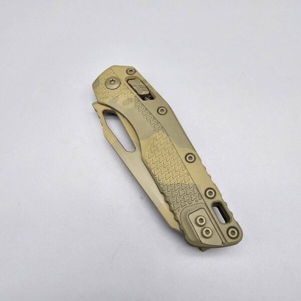 Microtech MSI Ram-Lok M390MK Stahl und Bazooka Camo Beschichtung Polymer Griff Made in USA