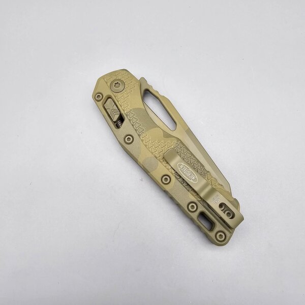 Microtech MSI Ram-Lok M390MK Stahl und Bazooka Camo Beschichtung Polymer Griff Made in USA