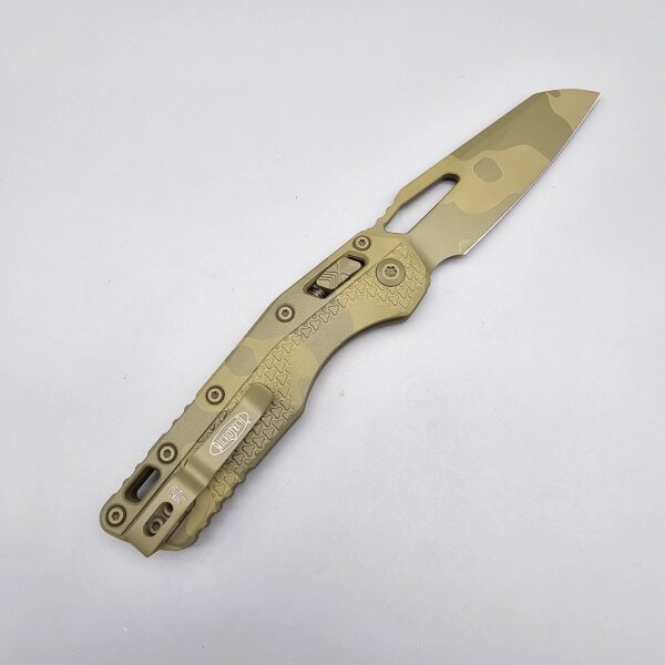 Microtech MSI Ram-Lok M390MK Stahl und Bazooka Camo Beschichtung Polymer Griff Made in USA