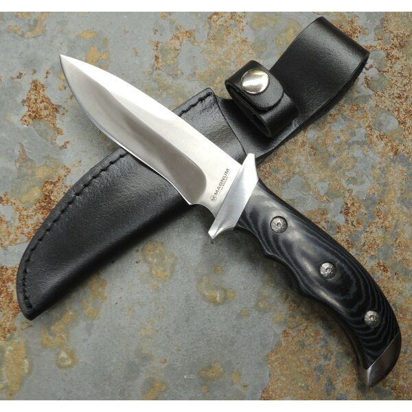 Böker Magnum Capital Jagdmesser mit Lederscheide Messer fixed feststehend Leder 02RY336